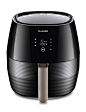 Amazon.com: Air Fryer Tiluxury Less Oil Healthy Cooker with Digital Touch Screen 2.9L Black: Kitchen & Dining