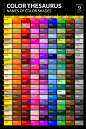 list of colors and color names