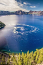 Giant swirl ~ Crater Lake National Park, Oregon: