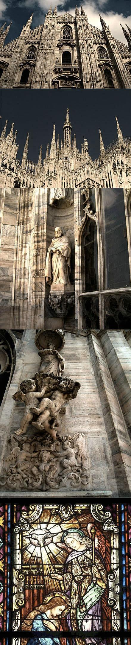 【米兰大教堂】世界上最大的哥特式教堂，坐...