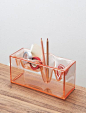 #boxes #Container #Orange #Organic #See Through #stationnary #Transparent #Vase