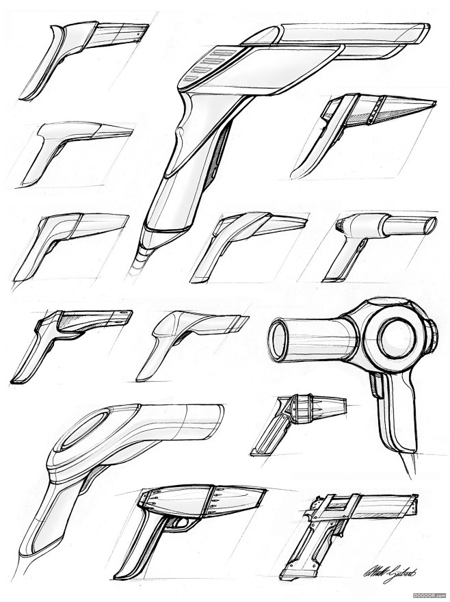 经典家居用品和电子产品工业设计手绘作品-...