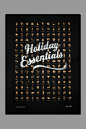 Holiday Essentials Poster on the Behance Network
