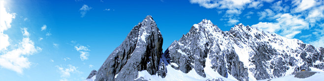 冬天的雪山背景