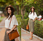 Viktoriya Sener - Larmoni Blouse, Larmoni Pants, Filippo Loreti Watch, Black Five Bag, Zara Hat, Sante Shoes Sandals - FEELING AUTUMN 