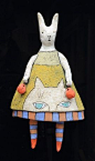 Sara Swink Bunny  2012  ceramic  10" tall: 