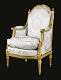 A Louis XVI carved giltwood bergère<br>circa 1785, stamped <em>Demay</em> | lot | Sotheby's