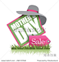 Mothers Day sale icon EPS 10 vector illustration for greeting card, ad, promotion, poster, flier, blog, article, social media, marketing, flyer, web page, signage 正版图片在线交易平台 - 海洛创意（HelloRF） - 站酷旗下品牌 - Shutterstock中国独家合作伙伴