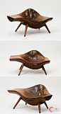创意家具设计 流线型家居座椅 极具工艺感的座椅 韩国设计师家具作品