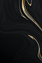 Gold and black fluid patterned background vector