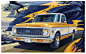 CHEVROLET TRUCK 100 YEAR ANNIVERSARY POSTER 1971 C10 FL