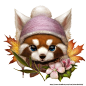 Red panda | silverfox [pixiv] http://www.pixiv.net/member_illust.php?mode=medium&illust_id=31302479