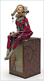 俄罗斯艺术家 Sorindolls 造型夸张有趣的马戏团小丑人偶设计作品 ​​​​