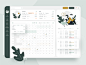 Event calendar minimal service dashboard illustration flat web ui ux design