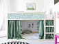 IKEA KURA BED removable stickers branch | Ikea nursery decals | Furniture stickers | Furniture decal