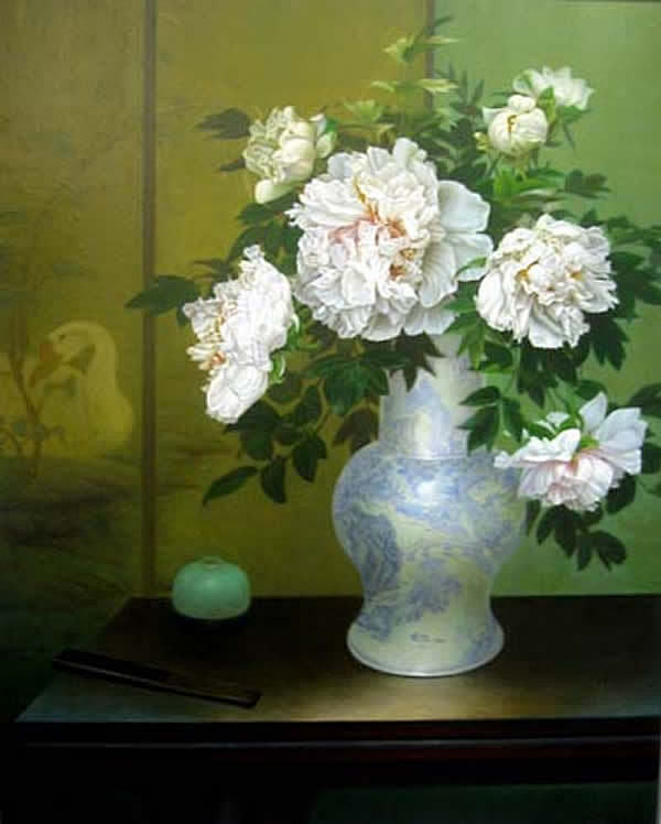 【油画】卢东明、吉琳夫妇《陶瓷儒意》