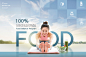Food balance 均衡饮食健美瑜伽宣传PSD分层合成海报 ti436a0310 :  