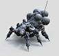 Mech per day: Robot nr3 AO renders, Tor Frick : AO/Lighting renders of the third robot from my streams.