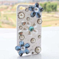 珍珠水钻水晶手机壳diy材料包苹果iphone4sHTC三星手机美容套餐-淘宝网