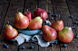甜食,水果,浆果,梨,蓝莓_555275005_Pears_创意图片_Getty Images China