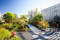 Roof top garden, Isetan Department Store, Shinjuku_创意图片