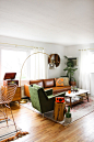 This contains an image of: Considered Color In A Living Room Makeover - Front + Main