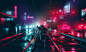 General 1700x1020 Dark Cyberpunk cityscape cyberpunk night dark lights futuristic