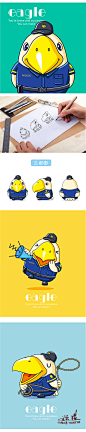 平安广州志愿总队卡通形象吉祥物设计-茁茁猫原创设计，茁茁猫QQ/微信：732003760