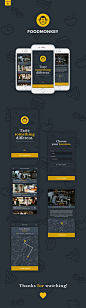 FOODMONKEY（黑黄） #APP# #UI# #移动应用# #主题# 