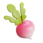 Radish 3D Icon