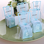 蓝色椅子糖盒 创意喜糖盒 个性喜糖盒 欧式喜糖盒 婚礼摆设-#创意喜糖盒# #个性喜糖盒# #婚礼布置# #婚礼摆设#