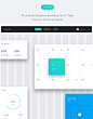 130+高端时尚现代原型应用后台仪表盘网页UI KITS Datta-Dashboard-ui-kit... :  