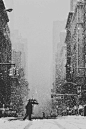 NYC. Snow in Manhattan