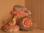 2 bunny pin cushions and 1 bunny pillow cushion | Flickr - Photo Sharing! #刺绣# #DIY#