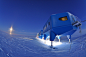 General 4288x2848 nature landscape Concordia Research Station Antarctica snow ice evening science technology laboratories building Moon moonlight clear sky fisheye lens lights