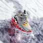 CGI 3D motion design Fashion  vfx snow ice mountain sport