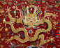 中国传统元素 刺绣 龙 云纹