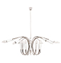 Aretha Classic Sculptural Suspension Lamp | DelightFULL : Aretha is a classic suspension lamp full of glamour. This handmade vintage hanging lamp allows alternated lighting: up, down or both.