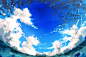yuumei 笔下的天空 （找到了无水印版，7-9为动图 作者PID：3137712 Tumblr：maid-en-china）