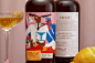 [米田/主动设计整理]These Bottled Cocktails Come With Fun Graphic Illustrations : Tales Of… is a Norwegian bottled cocktail brand that comes with an intriguing look.  OlssønBarbieri  were responsible for the design and created labels complete with fun and funky fl