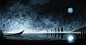 Abstract, Artwork, Boat, Creepy, Dark, Death, Fantasy Art, Lake, Moon, Reflection, Science Fiction, Skull, Soldier, Spooky, Water wallpaper preview