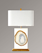 Bel Air Agate Table Lamp - contemporary - Lighting - Horchow