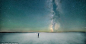 摄影|“人与太空”单元二等奖获奖作品，出自美国摄影师本-卡纳勒斯之手，展示了银河系的黯淡尘带。（孝文）