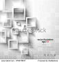 Eps 10 Vector Abstract geometric shape from gray rhombus with grunge effect