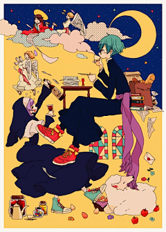 三日月真夏之夜采集到个人画集「けーしん」