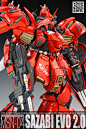 【模型佳作欣赏】 1/100 MSN-04 Sazabi EVO 2.0 沙扎比 2.0 修改版 涂装完成品 - 高达|科幻模型 - 小T