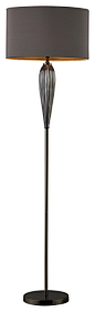 Dimond Lighting, Carmichael Steel and Black Nickel Floor Lamp - contemporary - Floor Lamps - Littman Bros Lighting