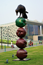  静安雕塑公园的国际雕塑展