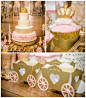 Pink + Gold Princess themed birthday party via Kara's Party Ideas KarasPartyIdeas.com Printables, cake, decor, favors, recipes, cupcakes, an...: 