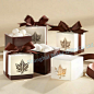 12pcs Brown Leaf Favor Box Quality Party Decoration TH012    #wedding souvenirs# #candy box# #party decoration# #DIY#  